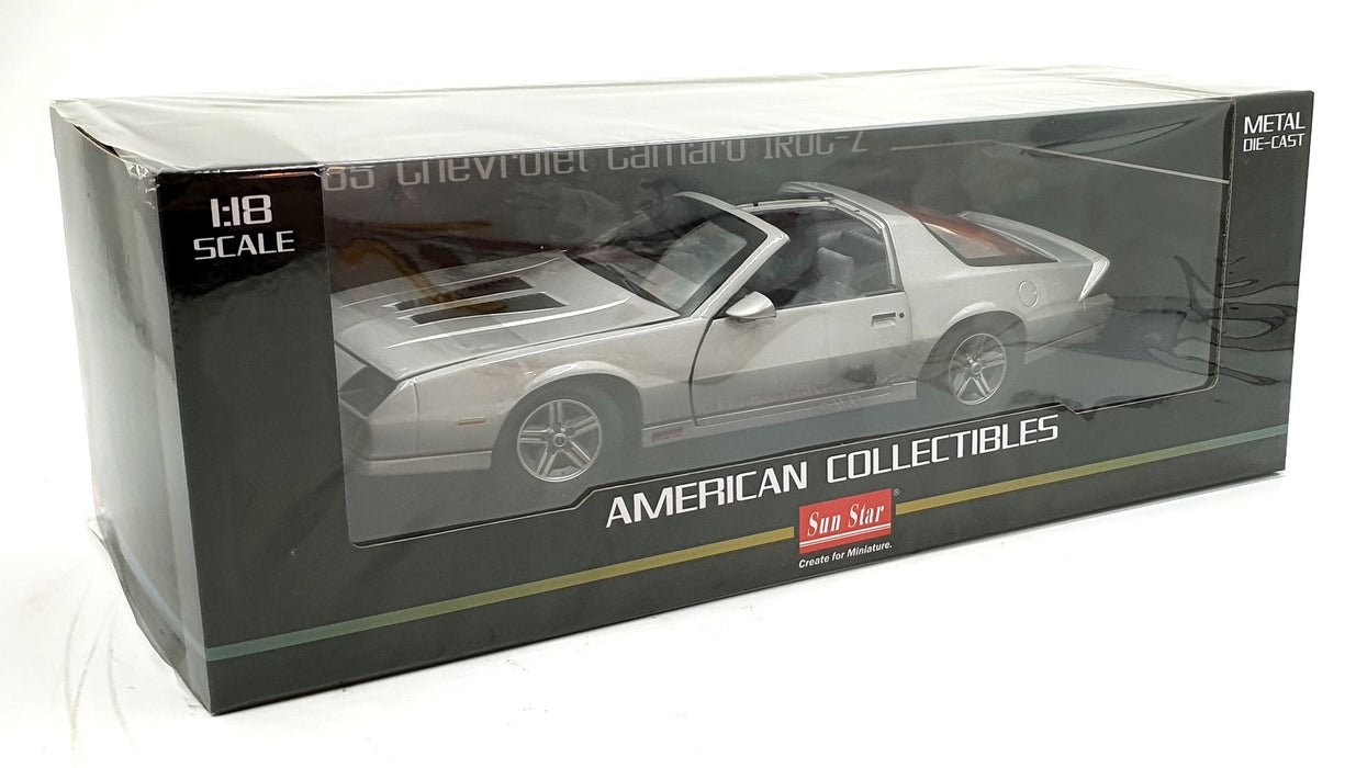 Sun Star 1/18 Scale Diecast 1947 - 1985 Chevrolet Camaro IROC-Z - Silver