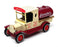 Matchbox Appx 10cm Long Y-3 - 1912 Ford Model T Tanker "Carnation" Cream/Dk Red