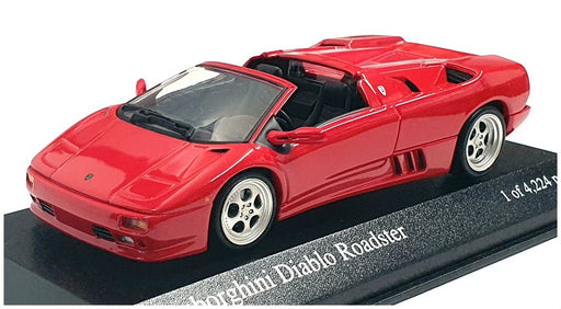 Minichamps 1/43 Scale 400 103580 - 1994 Lamborghini Diablo Roadster - Red