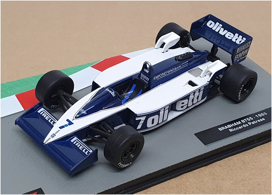 Ixo Altaya 1/43 Scale 21023G - F1 Brabham BT55 1986 - #7 Riccardo Patrese