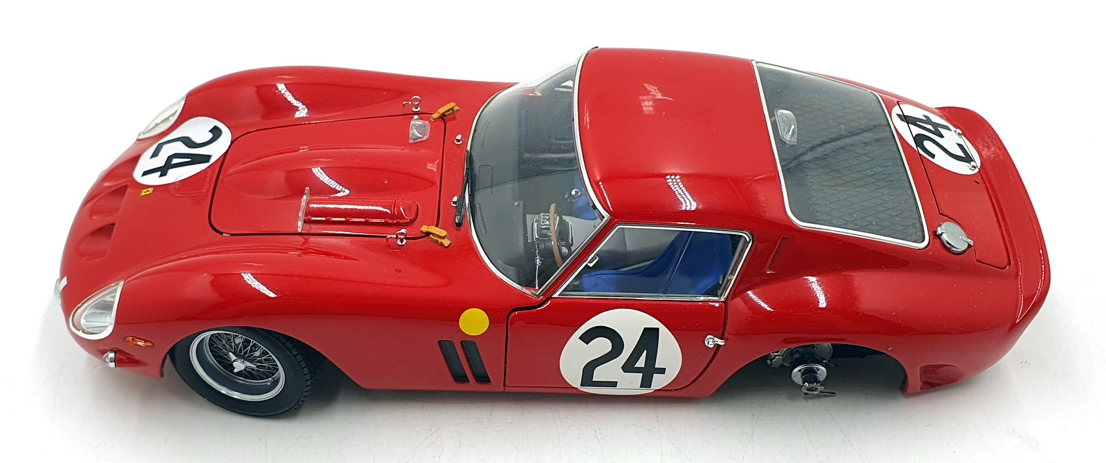 Kyosho 1/18 Scale Diecast DC18626A - Ferrari 250 GTO #24 - Red