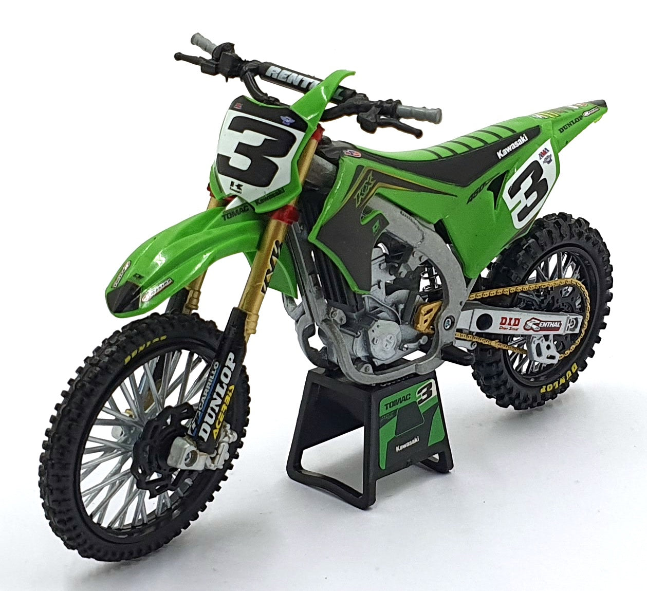 New Ray 1/12 Scale Diecast 58113 - Kawasaki KX 450 #3 - Eli Tomac