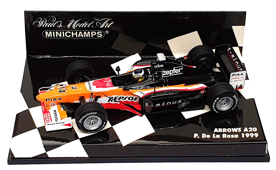 Minichamps 1/43 Scale 430 990014 - F1 Arrows A20 P. De La Rosa 1999