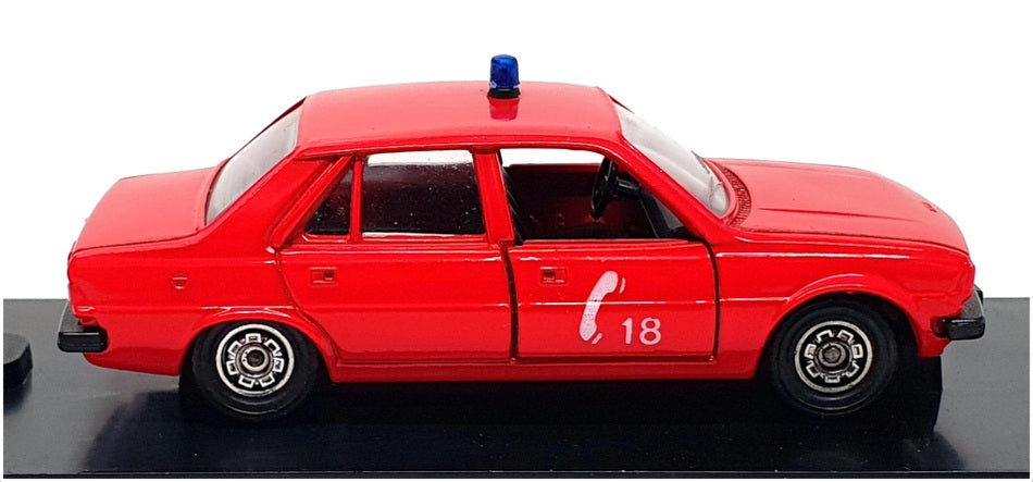 Verem 1/43 Scale Diecast 232 - Peugeot 305 Pompiers Fire - Red