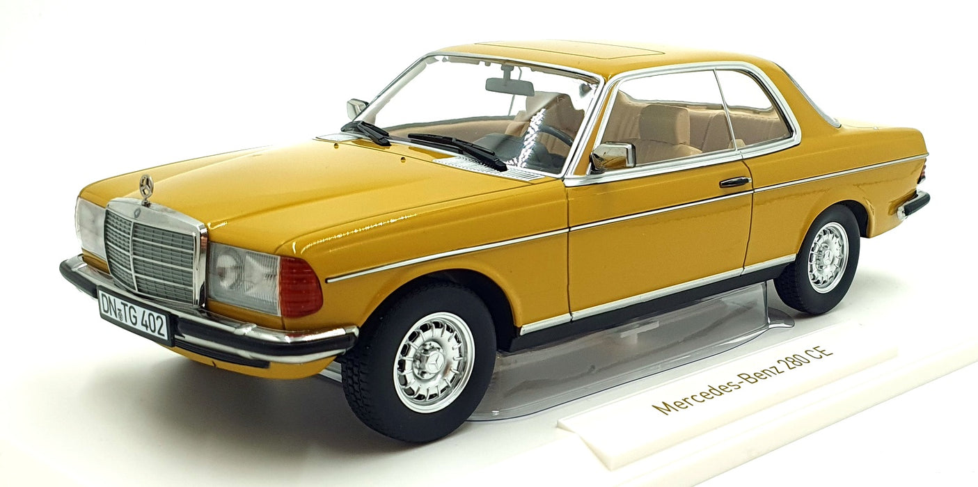 Norev 1/18 Scale Diecast 183985 1980 Mercedes-Benz 280 CE - Sahara Yellow
