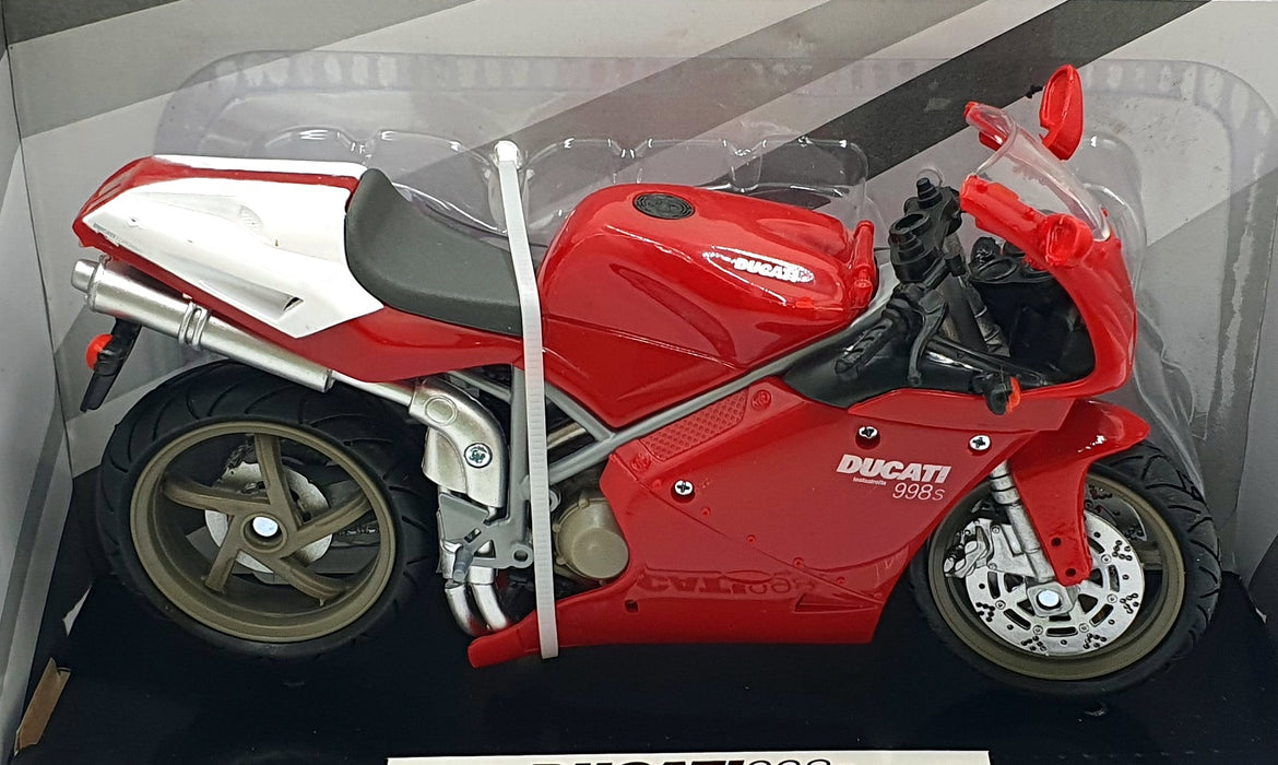 New Ray 1/12 Scale Diecast 43693A - Ducati 998s Motorbike - Red