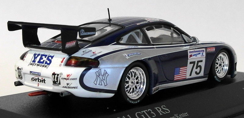 Minichamps 1/43 Scale 400 026975 - Porsche 911 GT3RS 24Hr Le Mans 2002