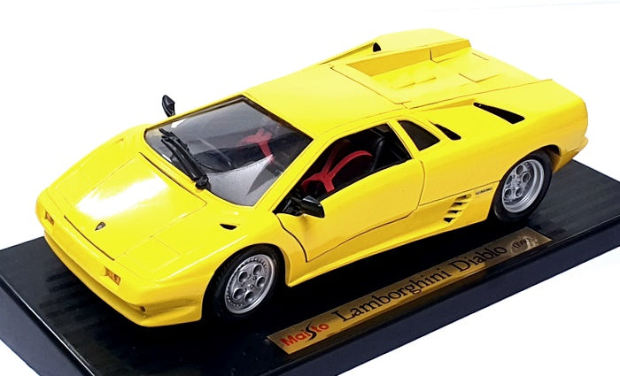 Maisto 1/18 Scale Diecast LD1990Y - 1990 Lamborghini Diablo - Yellow