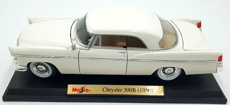Maisto 1/18 Scale Diecast 31897 - 1956 Chrysler 300B - White