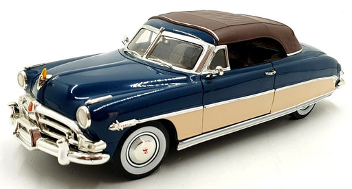 Acme 1/18 Scale Diecast A1807504 - 1952 Hudson Hornet Convertible Blue/Cream