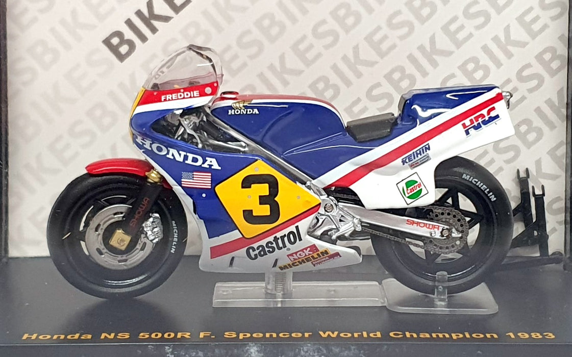 Ixo 1/24 Scale CLB008 - Honda NS 500R Motorbike #3 F. Spencer World Champ 1983
