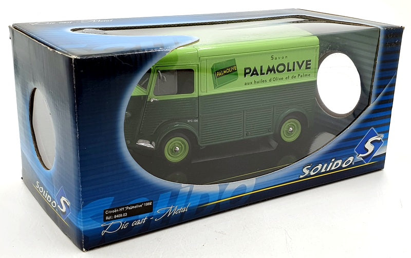 Solido 1/18 Scale Diecast 8409.03 - Citroen HY Palmolive 1962 - Green