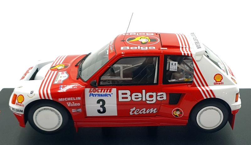 Ixo 1/18 Scale 18RMC135.22 - Peugeot 205 T16 #3 Ypres Rally 1985