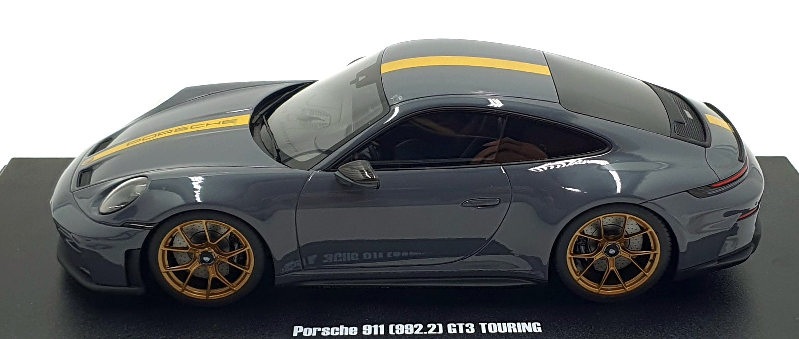 GT Spirit 1/18 Scale Resin GT577 - Porsche 911 992.2 GT3 Touring - Grey/Yellow