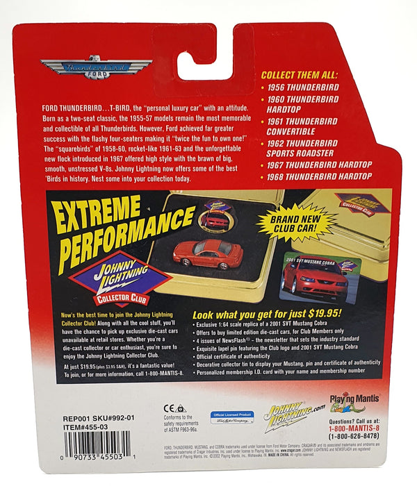 Johnny Lightning 1/64 Scale 455-03 - 1956 Ford Thunderbird - Mint Green