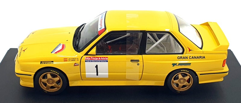 Solido 1/18 Scale S1801528 - BMW E30 M3 #1 Rally Principle De Asturias 1991