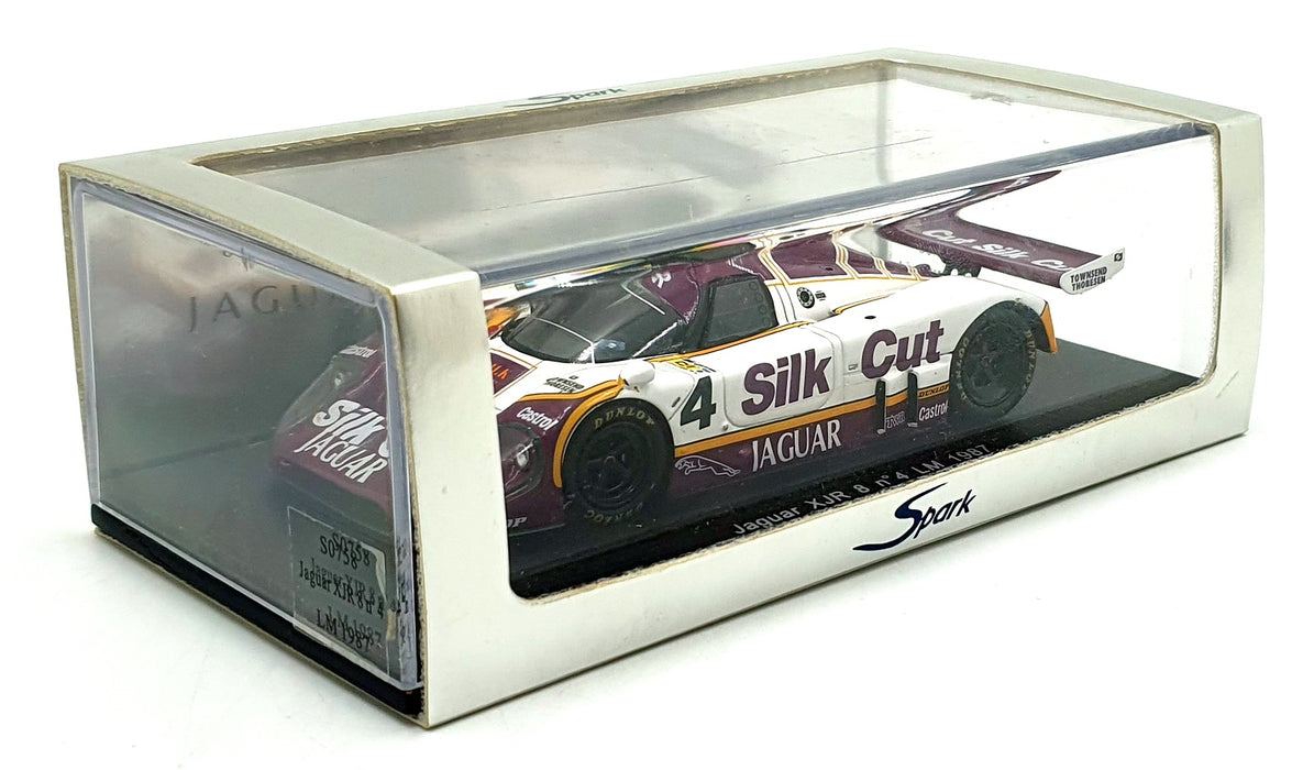 Spark 1/43 Scale Resin Model Car S0758 Jaguar XJR 8 #4 Le Mans 1987 with Decals