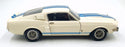 Solido 1/18 Scale Diecast 12226R - Shelby Mustang GT 500 - White/Blue