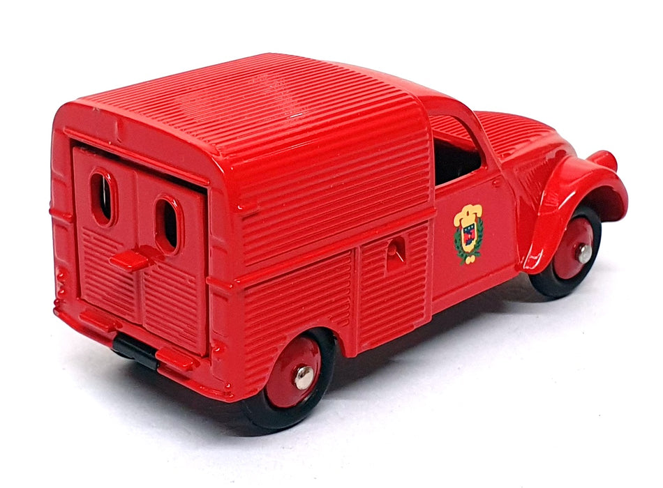 Atlas Editions Dinky Toys 25D - Citroen 2cv Fourgonnette Incendie Van - Red