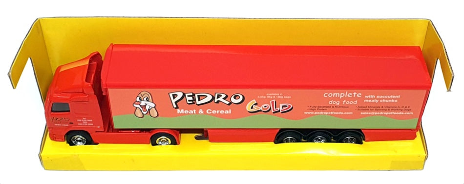 Corgi 1/64 Scale Diecast TY86715 - Volvo Curtainside Trailer Truck - Pedro