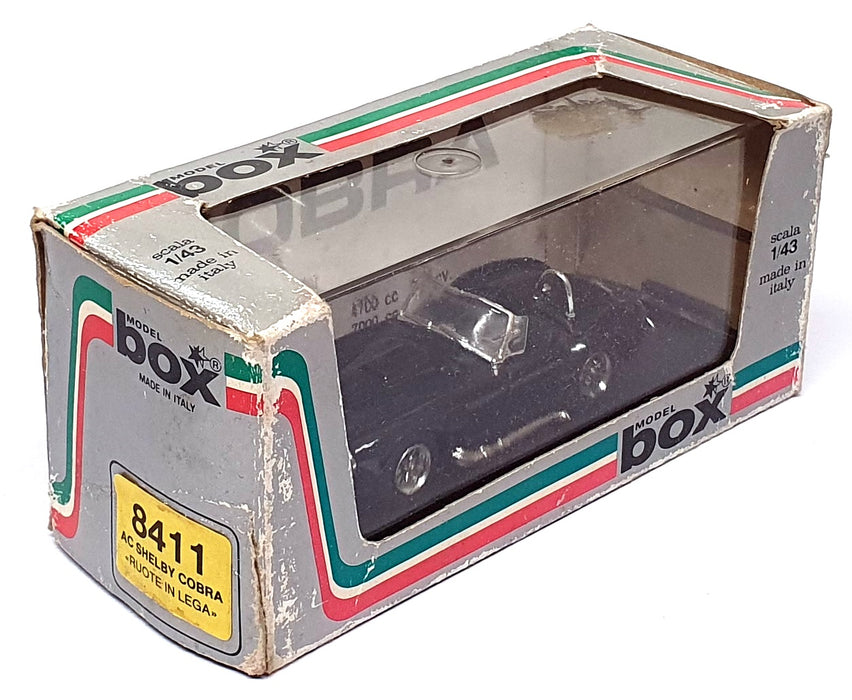 Box Model 1/43 Scale Diecast 8411 - AC Shelby Cobra Ruote In Lega - Black