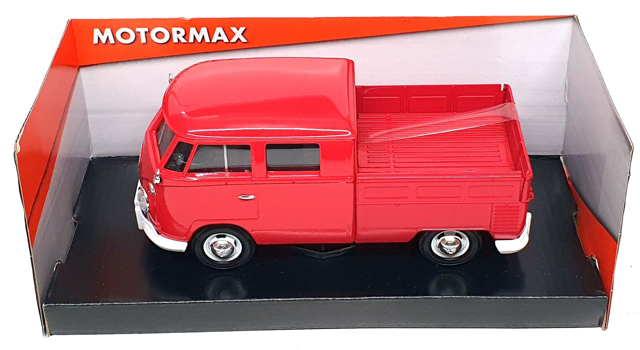 Motor Max 1/24 Scale 79343 - Volkswagon Type 2 (T1) Pickup Truck - Red
