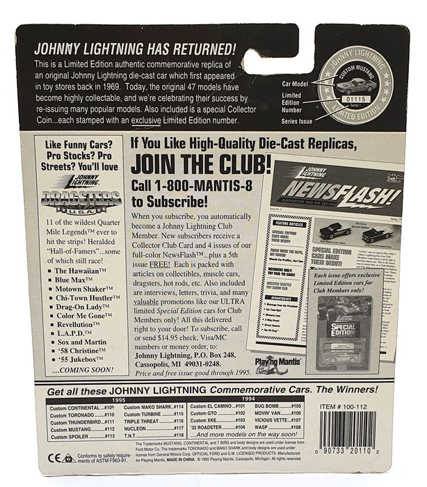 Johnny Lightning 1/64 Scale 100-112 - The Challengers Nucleon Car - Purple