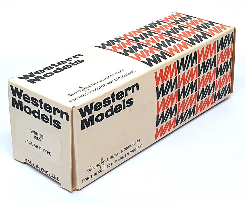 Western Models 1/43 Scale WRK28 - 1953 Jaguar D-Type Race Car #6 - Green