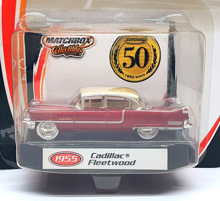 Matchbox 50 1952-2002 1/64 Scale 96976 - 1955 Cadillac Fleetwood - Dk. Red