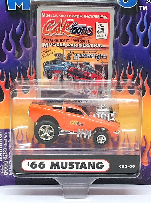 Muscle Machines 1/64 Scale 71171 C02-09 - 1966 Ford Mustang - Orange