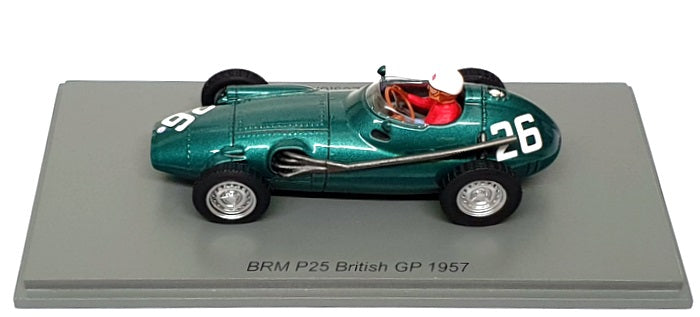Spark 1/43 Scale S5728 - F1 BRM P25 British GP 1957 Les Leston - Green