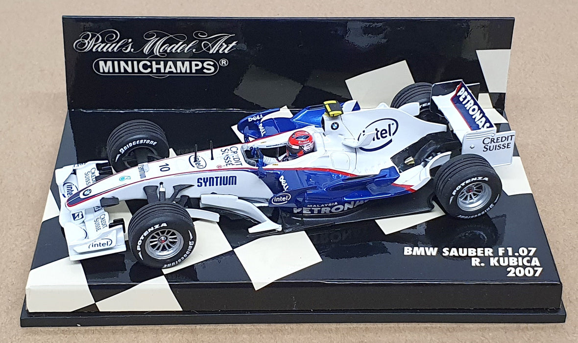 Minichamps 1/43 Scale 400 070010 - F1 BMW Sauber F1.07 #10 R. Kubica 2007