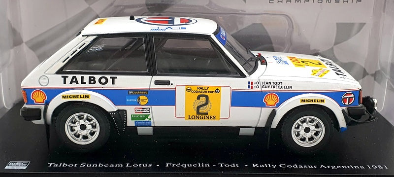 Hachette 1/24 Scale G113U028 - Talbot Sunbeam Lotus Argentina 1981 Frequelin