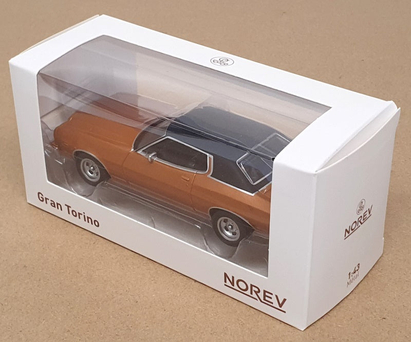 Norev 1/43 Scale Diecast 270587 - Ford Gran Torino - Met Brown/Black