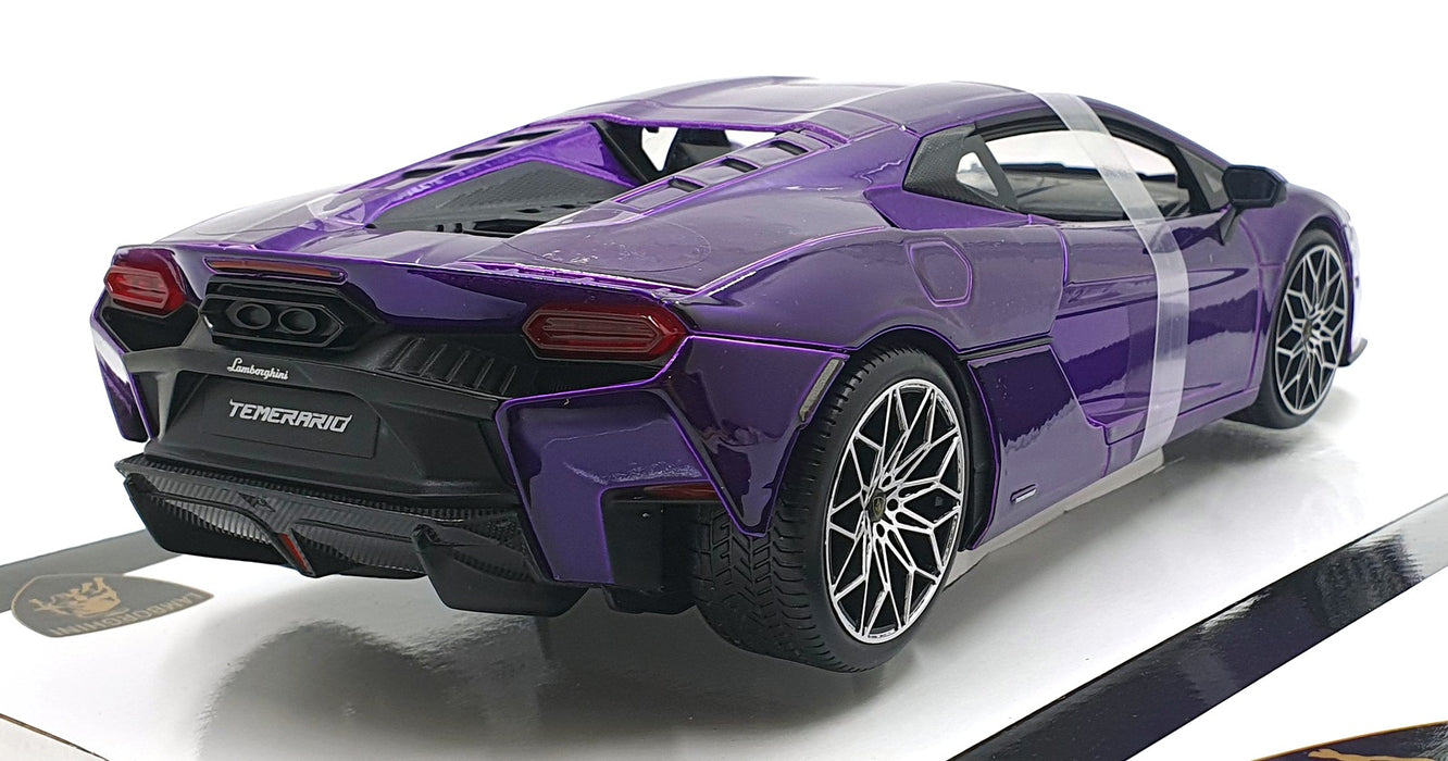 Burago 1/18 Scale Diecast 18-11052 - Lamborghini Temerario - Purple