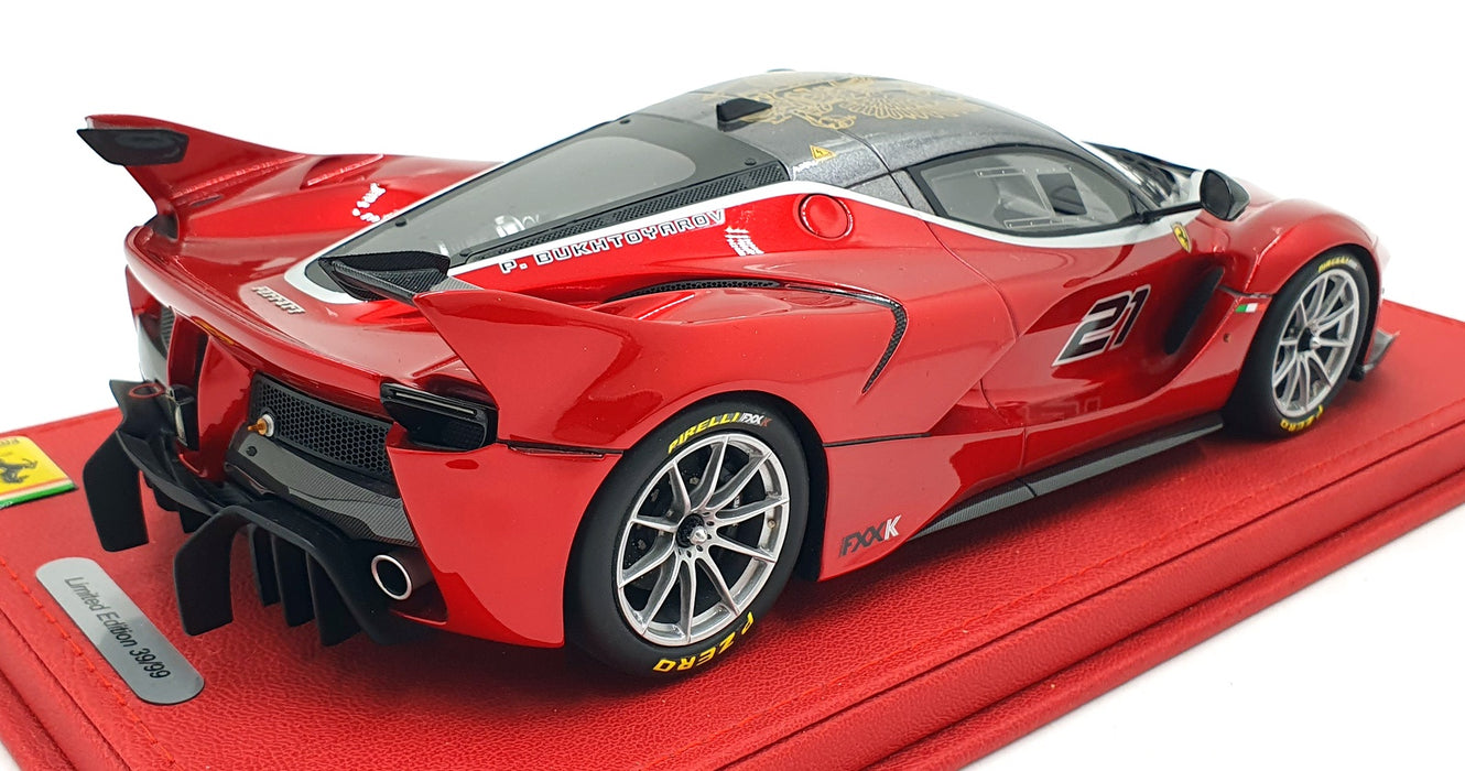 BBR 1/18 Scale Resin P18119E - Ferrari FXX K Rosso Fuoco #21 - Red