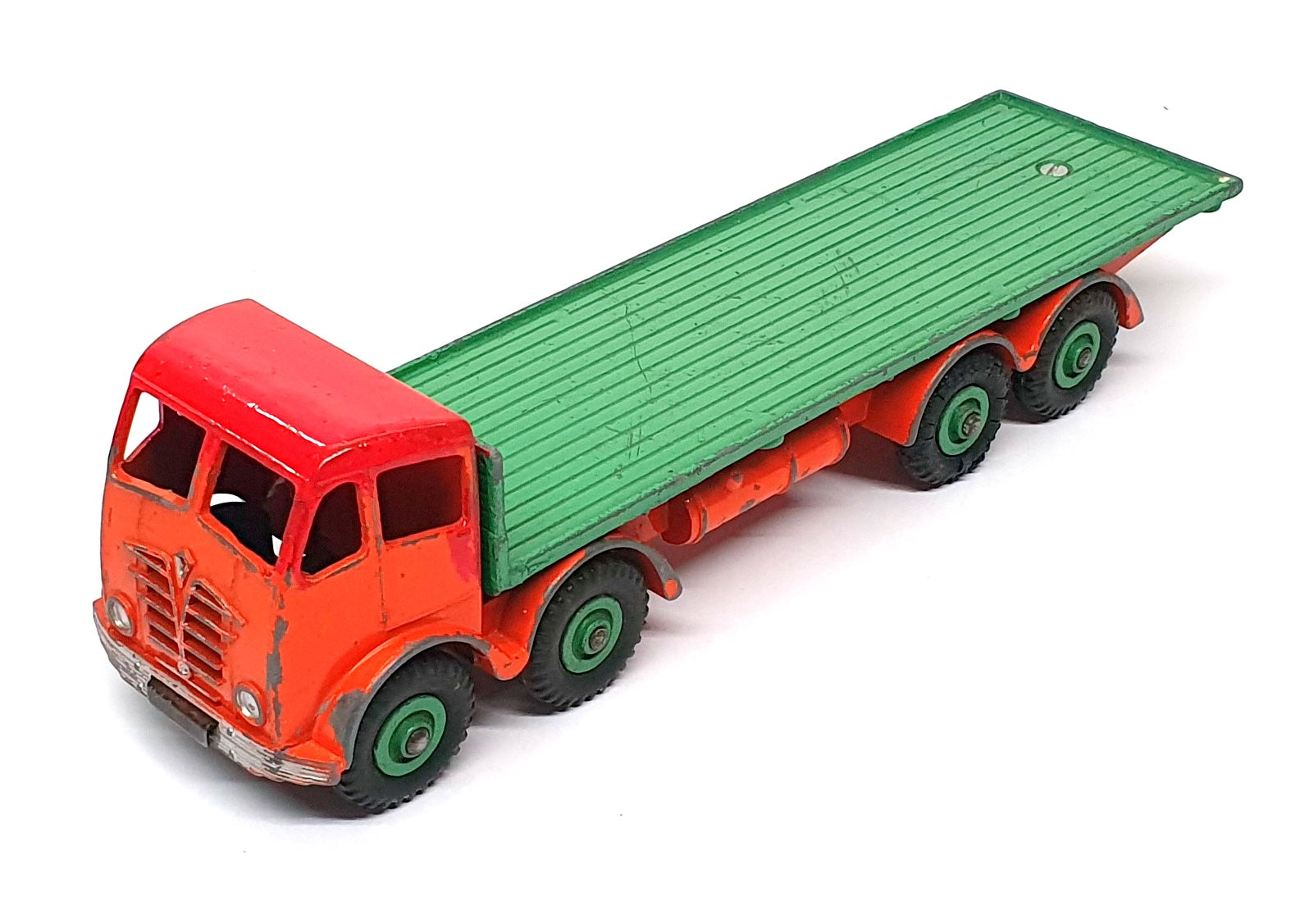 Dinky Supertoys 30526U - Foden Flat Truck - Orange/Green REPAINT