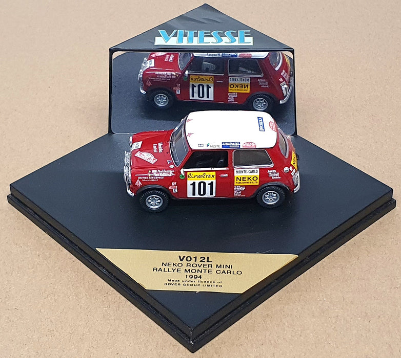 Vitesse 1/43 Scale V012L - Neko Rover Mini #101 Monte Carlo Rally 1994