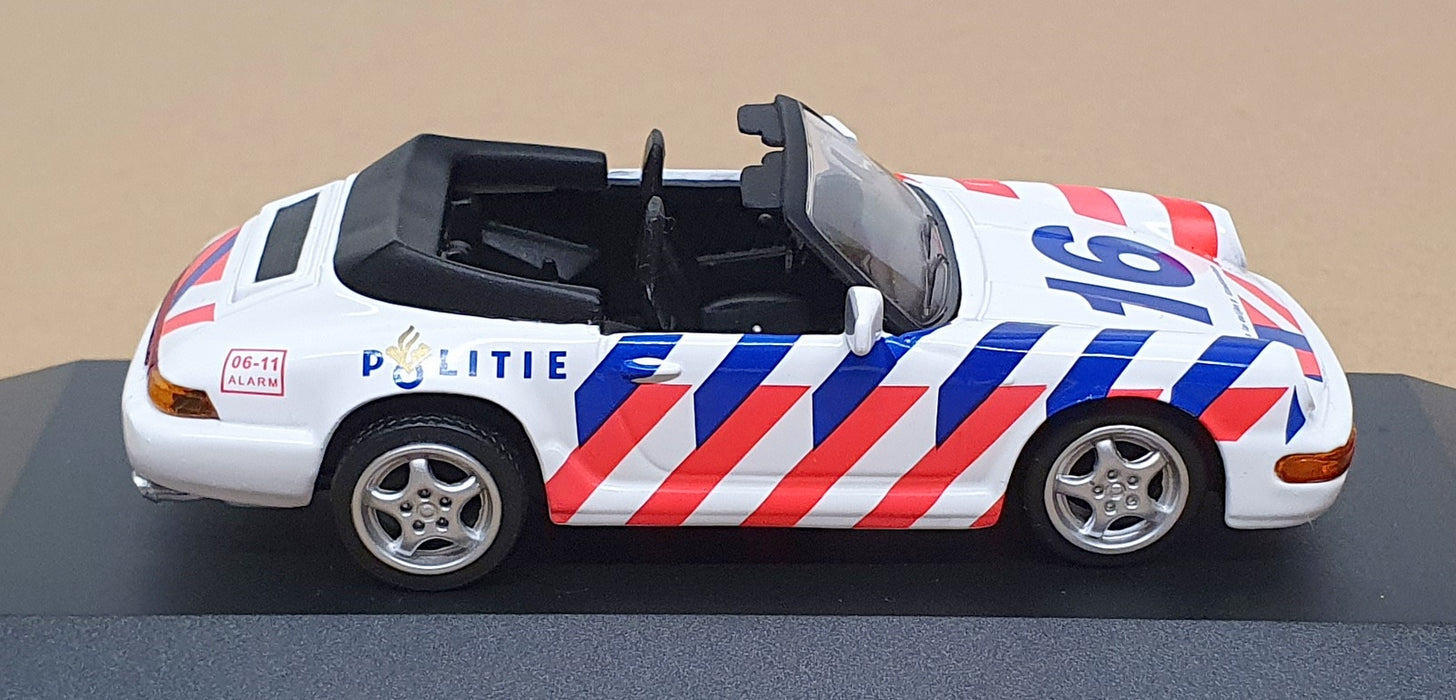 Altaya 1/43 Scale PZ03 - Porsche 911 Politie Police Car 1993 - Blue/White/Red