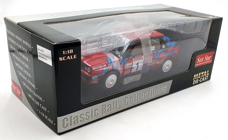 Sun Star 1/18 Scale Diecast 3105 Lancia Delta HF Intergrale 1989 Martini Baison