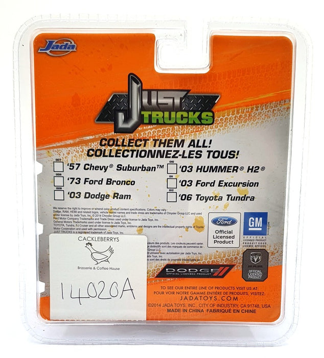 Jada Just Trucks 1/64 Scale 14020A - 1973 Ford Bronco Orange Box - Silver/Black