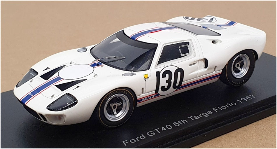 Spark 1/43 Scale S9222 - Ford GT40 5th Targa Florio 1967 #130 Greder/Giorgi