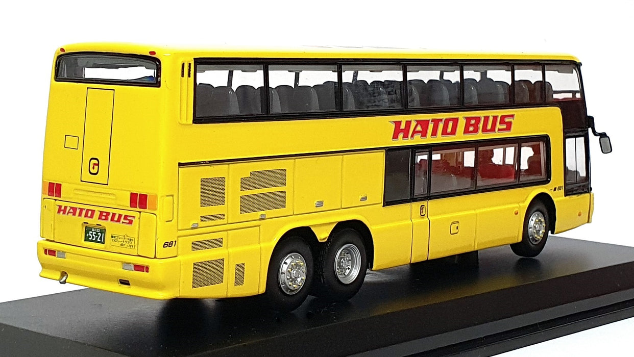 Creative Master 1/76 Scale JB4001 Mitsubishi Fuso Aero King Hato Bus - Yellow