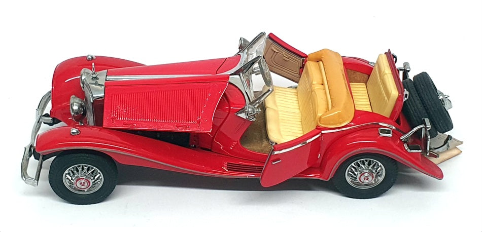 Franklin Mint 1/24 Scale 2507R - 1935 Mercedes Benz 500k Special Roadster - Red