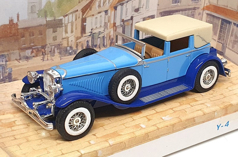 Matchbox Appx 10cm Long Diecast Y-4 - 1930 Duesenberg Model J - Blue