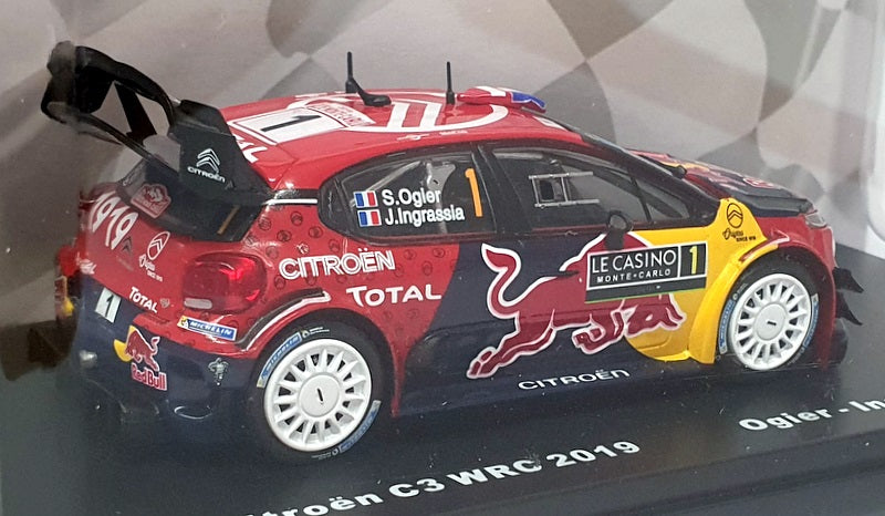 Altaya 1/43 Scale AL6225A - Citroen C3 WRC 2019 #1 Ogier/Ingrassia