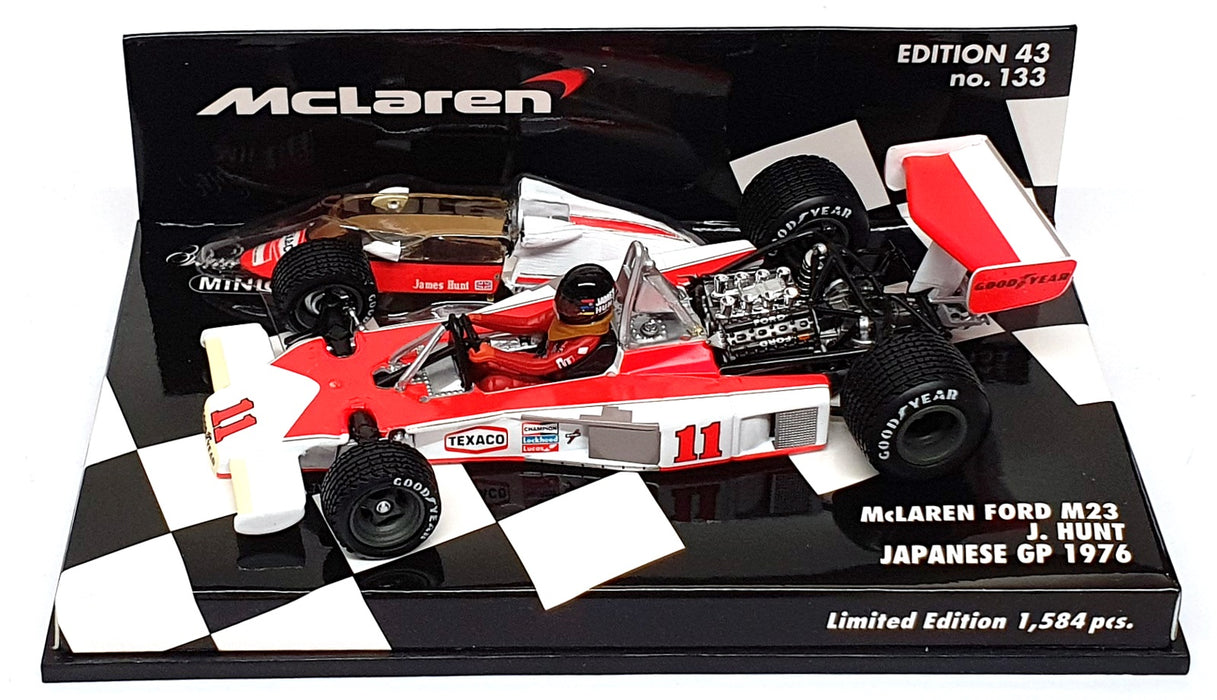 Minichamps 1/43 Scale 530 764391 - F1 McLaren Ford M23 Japanese GP 1976 J. Hunt