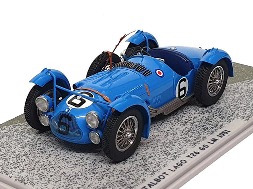 Bizarre 1/43 Scale BZ556 - Talbot Lago T26 GS #6 Le Mans 1951 - Blue
