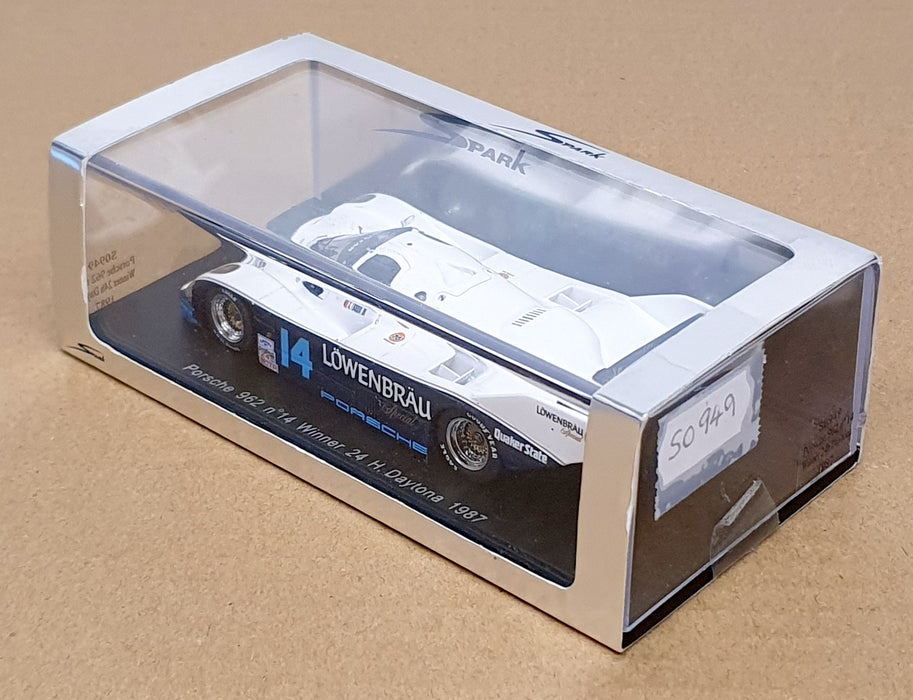 Spark 1/43 Scale S0949 - Porsche 962 C #14 Winner 24hr Daytona 1987