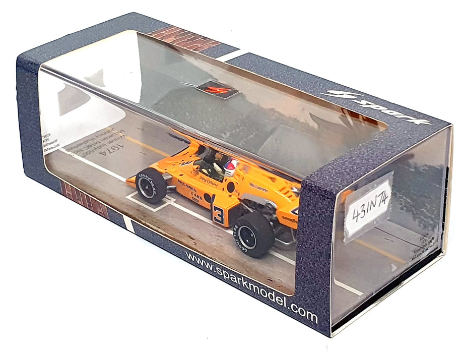 Spark 1/43 Scale 43IN74 - McLaren M16C #3 Winner Indy 500 1974 J. Rutherford